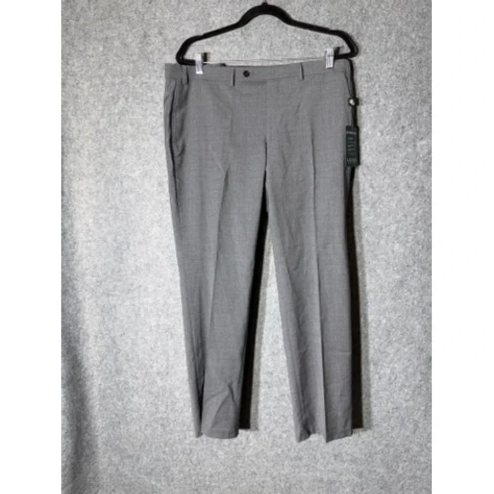 Lauren Ralph Lauren Mens Ultraflex Grey Wool Blend Dress Pants 38W 29L NWT